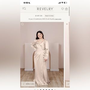 Gold Champagne Bridesmaid dress - Revelry